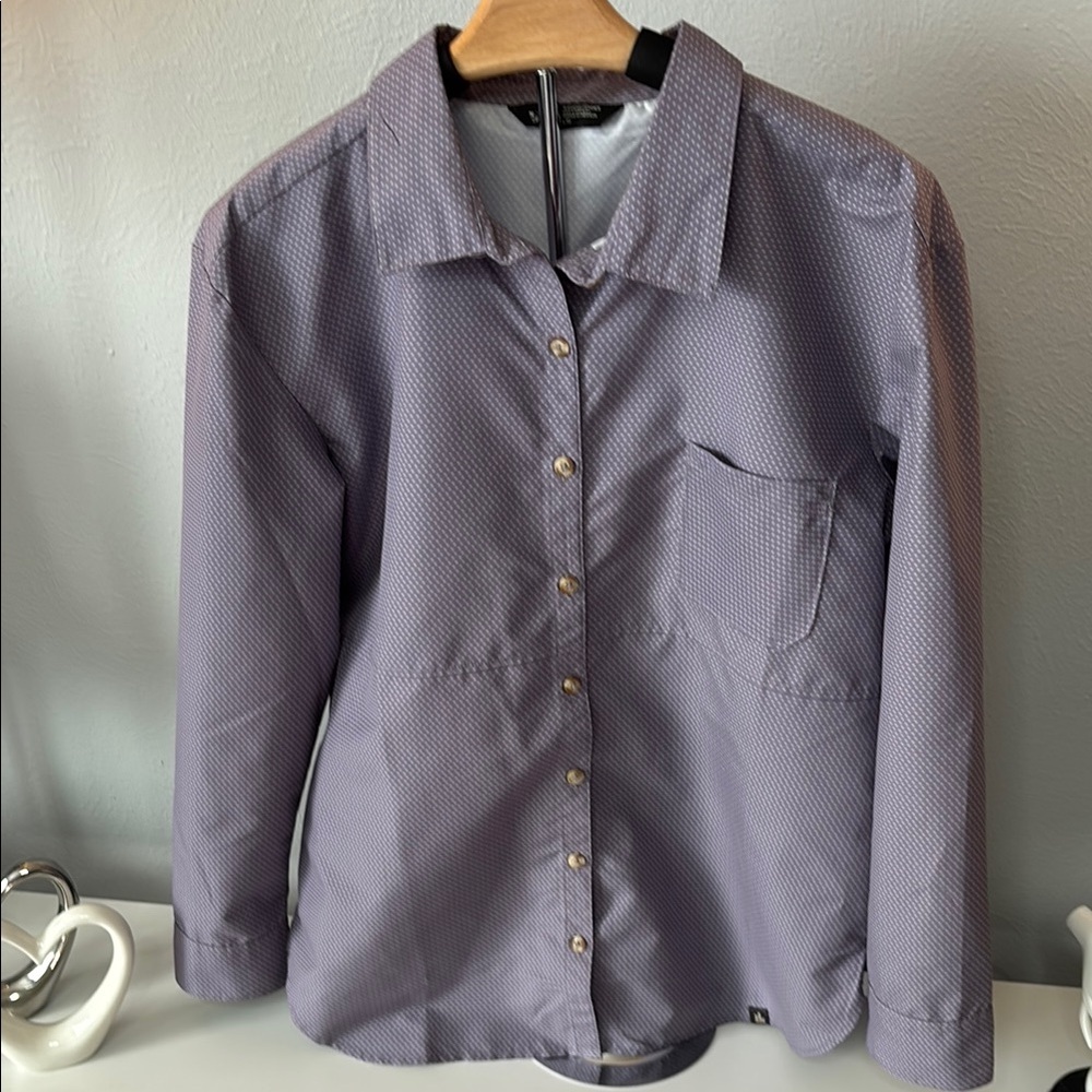 The North Face Purple Fitted Button Down Shirt